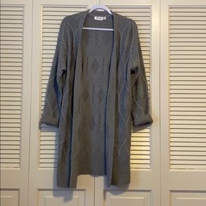 Stitch Fix Grey Quilted Cardigan